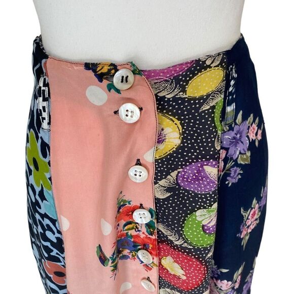 JouJou Journey Patchwork Quilt Long Boho Skirt Sz 6 NWOT - Picture 4 of 6